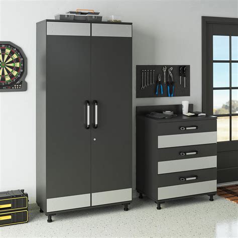 Systembuild Evolution Boss Tall Storage Cabinet, Gray